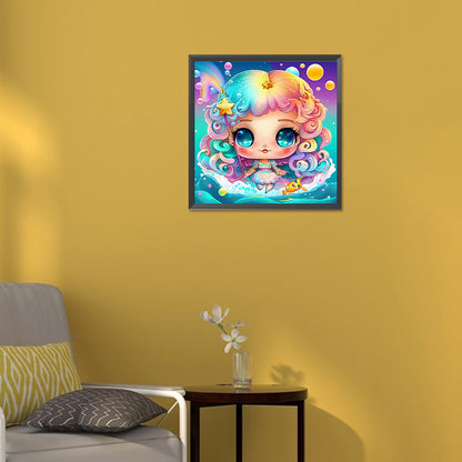Elf Mermaid - Full Round Drill Diamond Painting 30*30CM