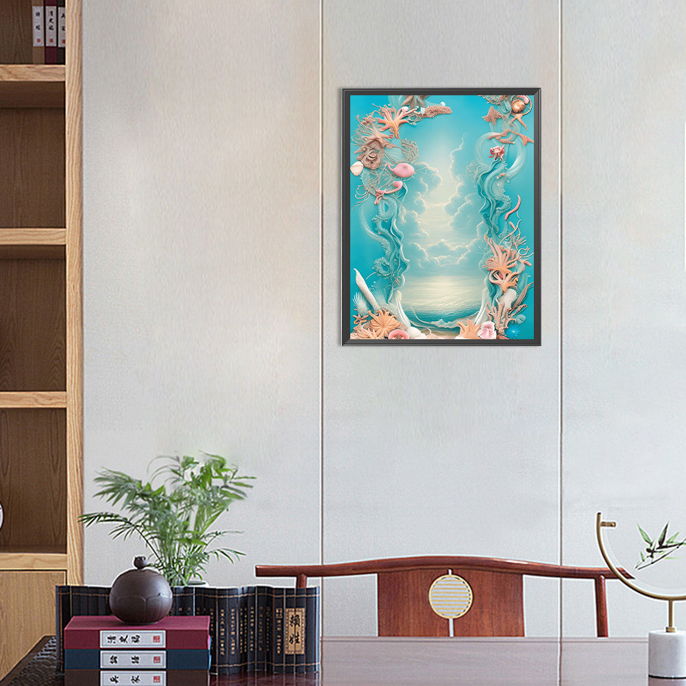 Dream Beach Shells - Full Round Drill Diamond Painting 30*40CM