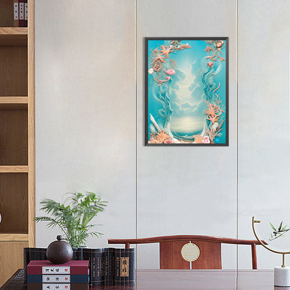 Dream Beach Shells - Full Round Drill Diamond Painting 30*40CM