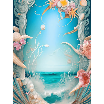 Dream Beach Shells - Full Round Drill Diamond Painting 30*40CM