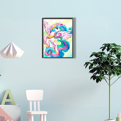 Happy Cosmic Princess - Full Round Drill Diamond Painting 30*40CM