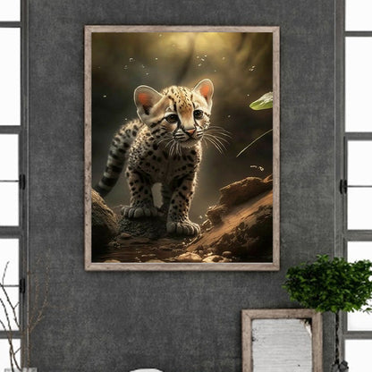 Little Cheetah - Full Square Drill Diamond Painting 40*50CM