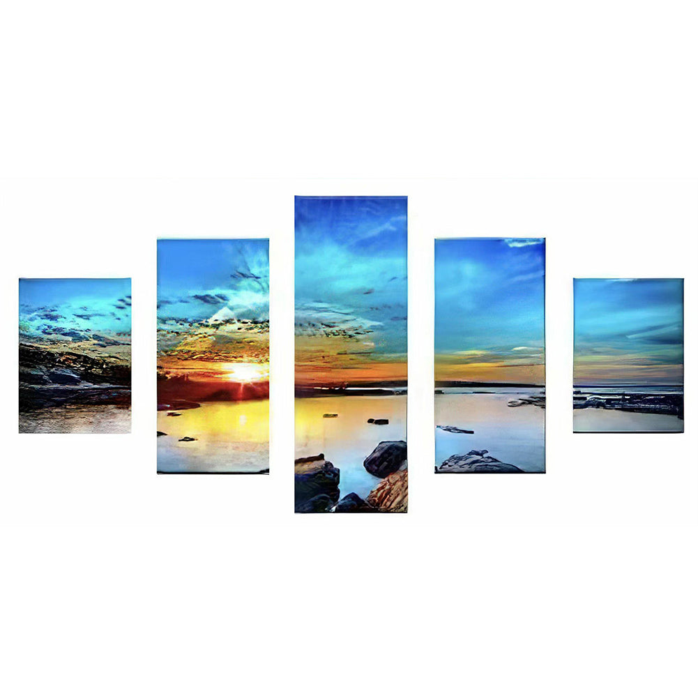 Seaside - Full Round Drill Diamond Painting 80*40CM