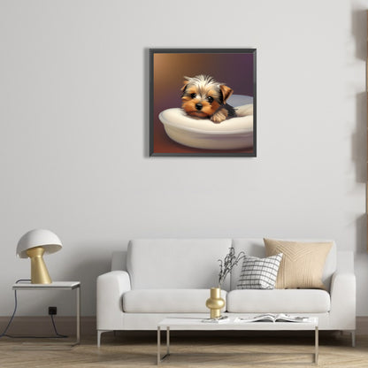 Yorkshire Terrier - Full Round Drill Diamond Painting 30*30CM