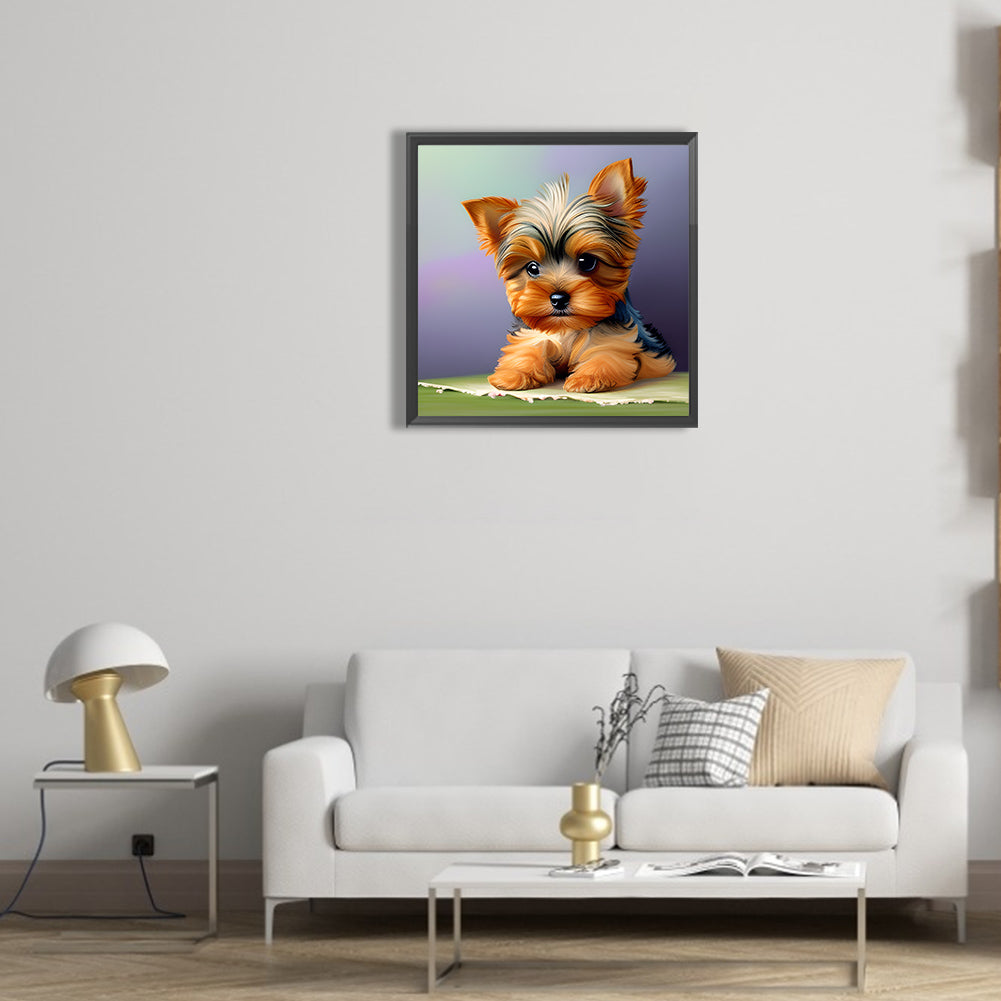 Yorkshire Terrier - Full Round Drill Diamond Painting 30*30CM