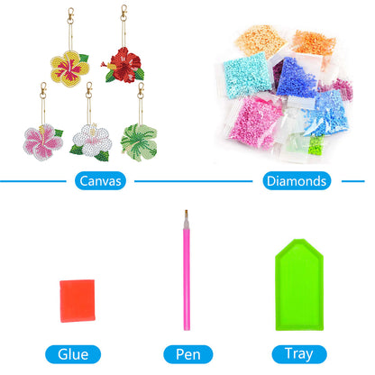 DIY Diamond Art Keychains Diamond Mosaic Kit Rhinestone Pendant Lady Bag Pendant