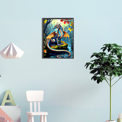 Little Dragon - Full Round Drill Diamond Painting 30*40CM