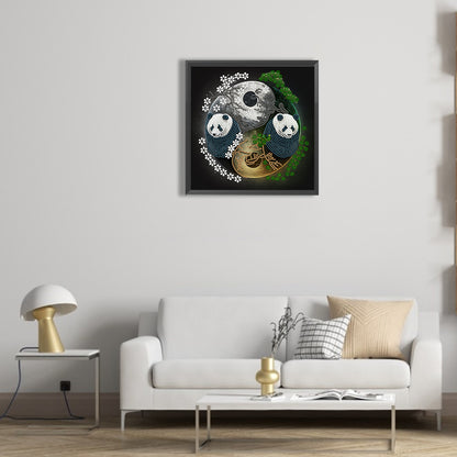 Tai Chi Yin Yang Panda - Special Shaped Drill Diamond Painting 30*30CM