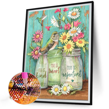 Small Flowers - Full Round Drill Diamond Painting 30*40CM