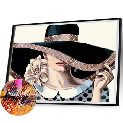 Temperament Girl - Full Round Drill Diamond Painting 50*40CM