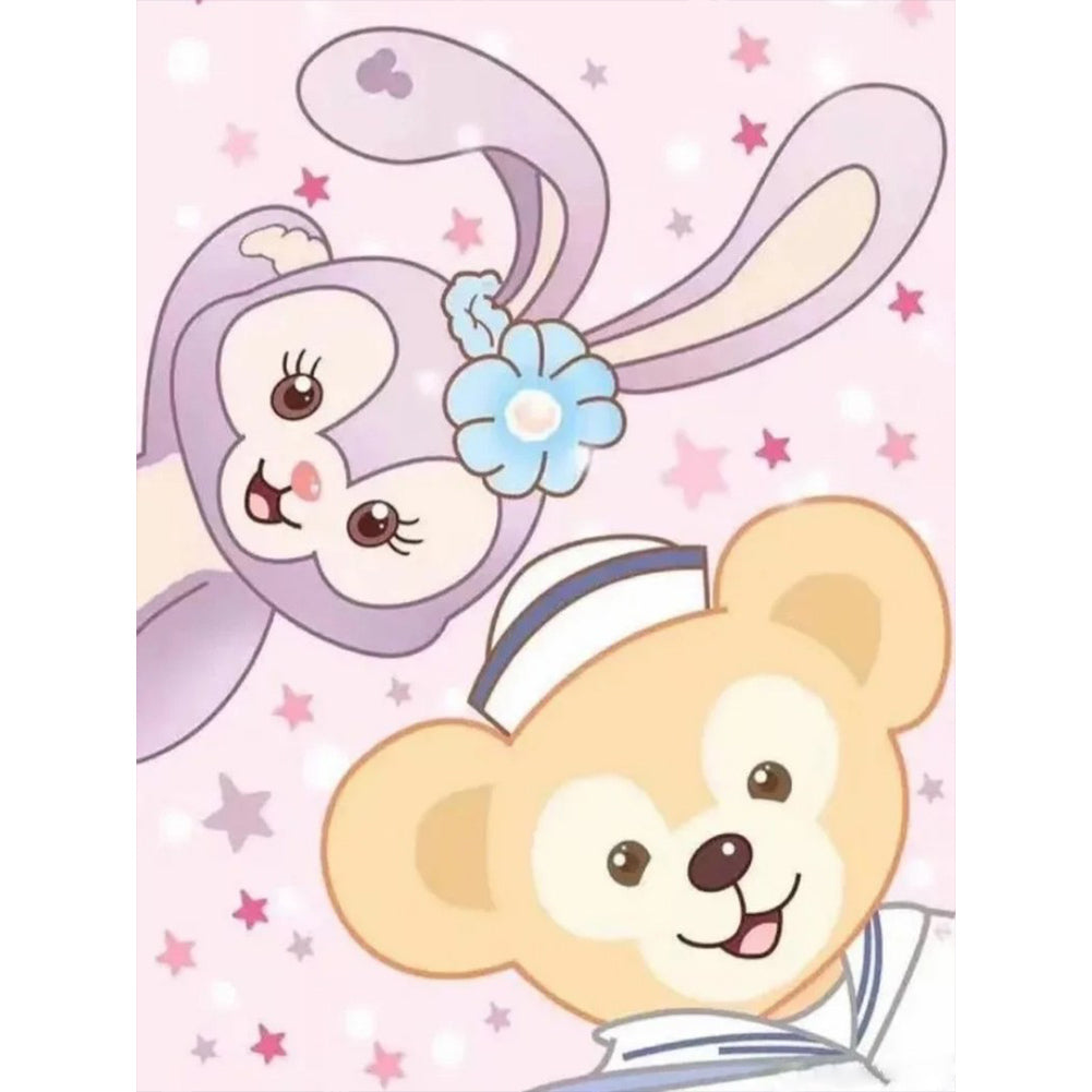 Stella Lo And Duffy The Bear - Full Round Drill Diamond Painting 40*50CM