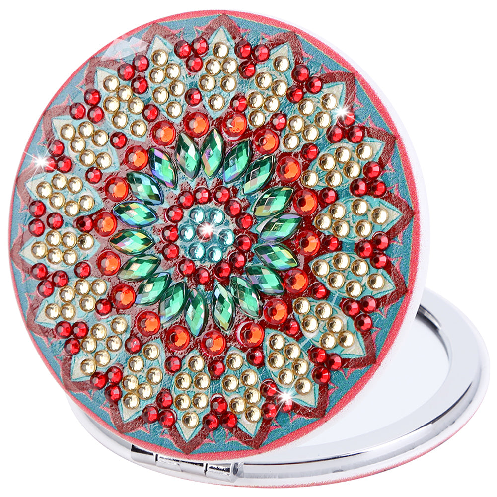 DIY Diamond Painting Makeup Mirror Portable Diamond Art Mosaic Makeup Mirror