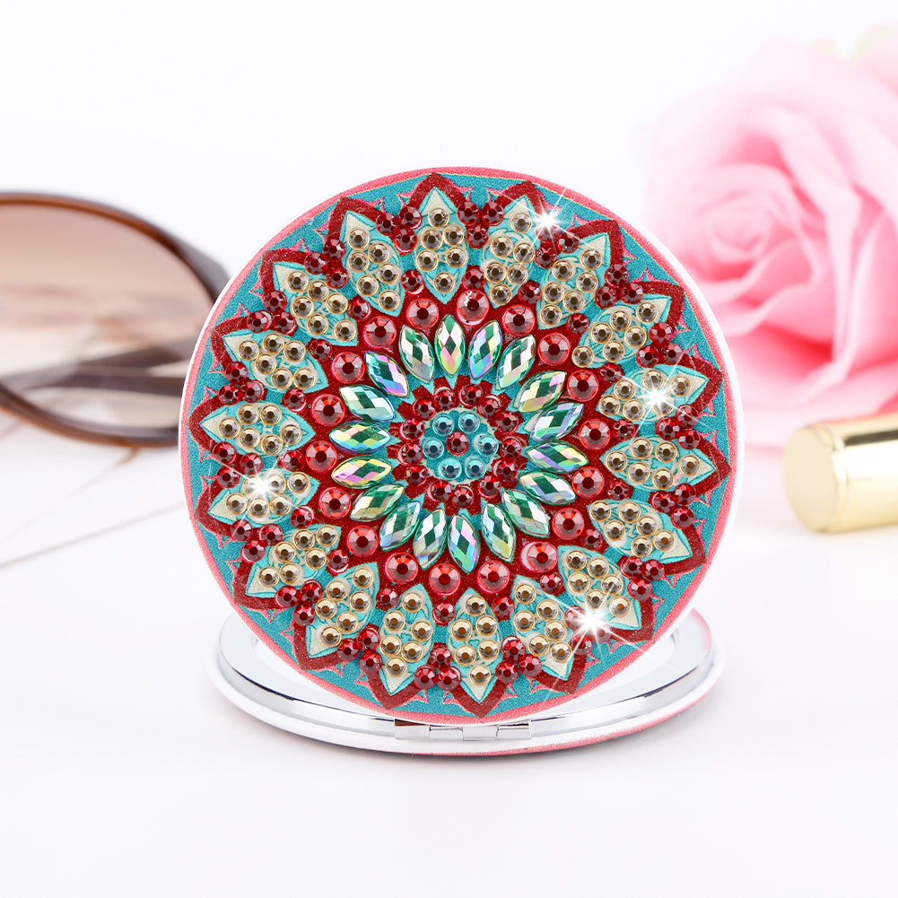DIY Diamond Painting Makeup Mirror Portable Diamond Art Mosaic Makeup Mirror