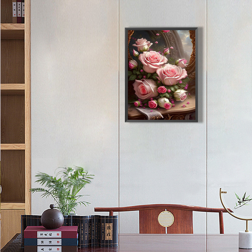 Bouquet Of Roses - Full Round Drill Diamond Painting 30*40CM