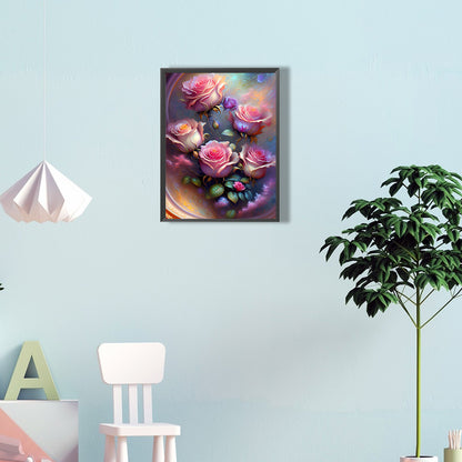 Bouquet Of Roses - Full Round Drill Diamond Painting 30*40CM