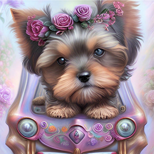 Yorkshire Terrier - Full Round Drill Diamond Painting 30*30CM