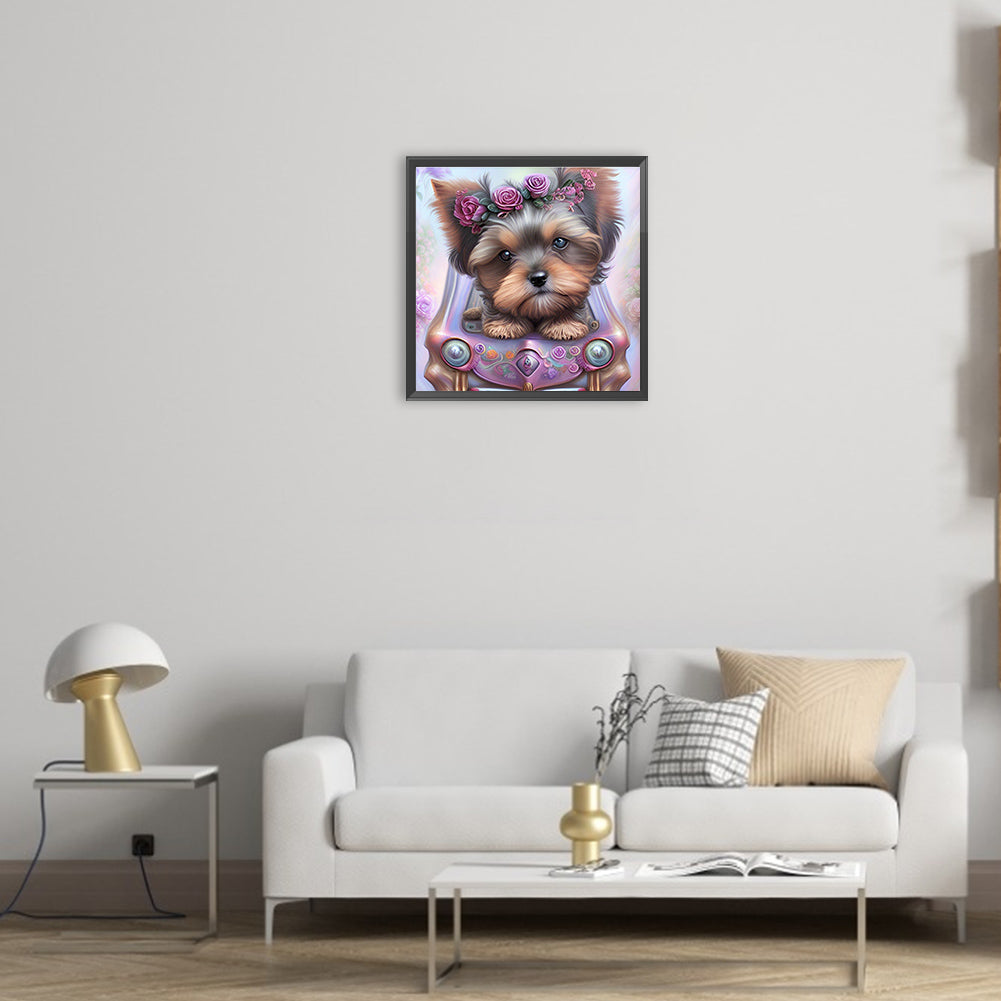 Yorkshire Terrier - Full Round Drill Diamond Painting 30*30CM