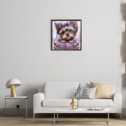 Yorkshire Terrier - Full Round Drill Diamond Painting 30*30CM