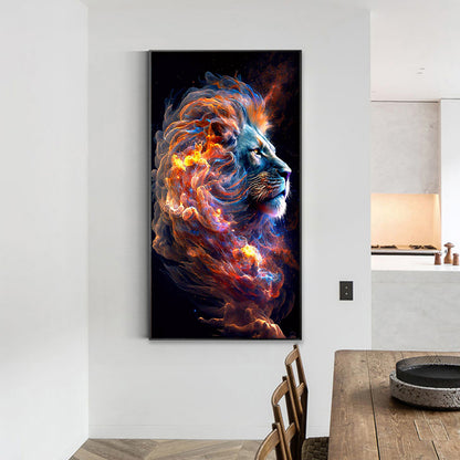 Lion - Full Round Drill Diamond Painting 40*70CM