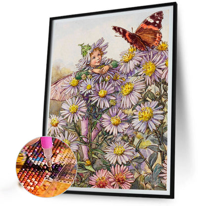Girl - Full Round Drill Diamond Painting 30*40CM