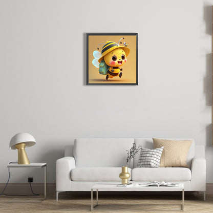 Yellow Bee - Full Round Drill Diamond Painting 30*30CM