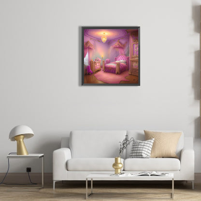Princess Bedroom - Full Round Drill Diamond Painting 30*30CM