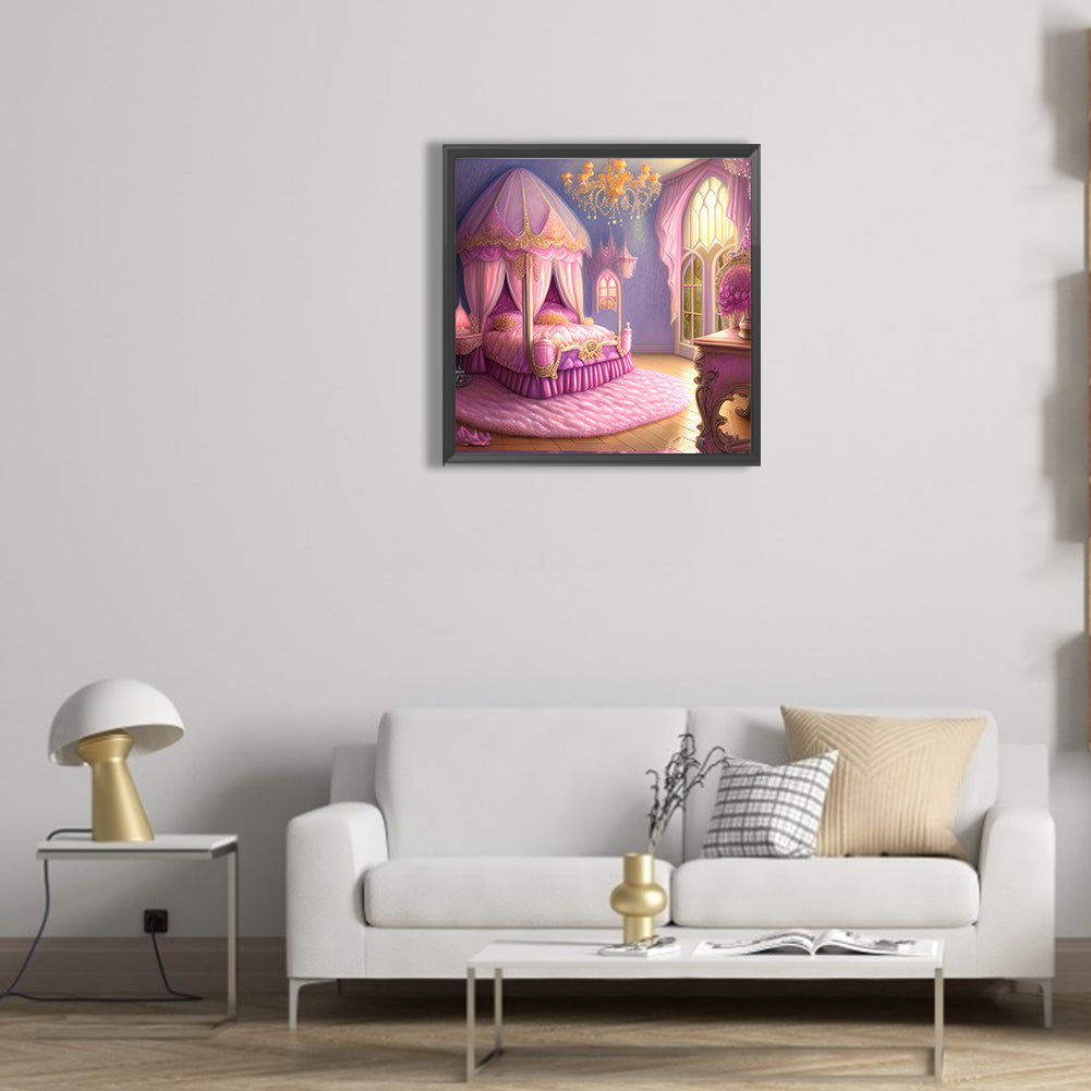 Princess Bedroom - Full Round Drill Diamond Painting 30*30CM