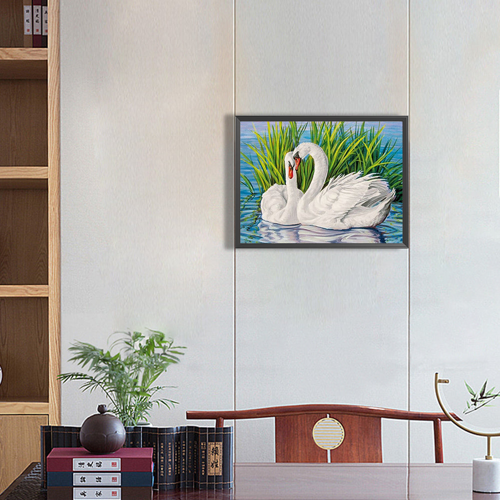 Swan - Full Square Drill Diamond Painting 40*30CM
