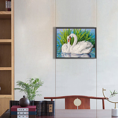 Swan - Full Square Drill Diamond Painting 40*30CM