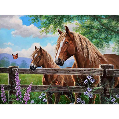 Mustang - Full Round Drill Diamond Painting 40*30CM