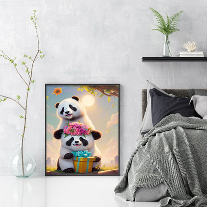 Red Panda - Full Round Drill Diamond Painting 30*40CM