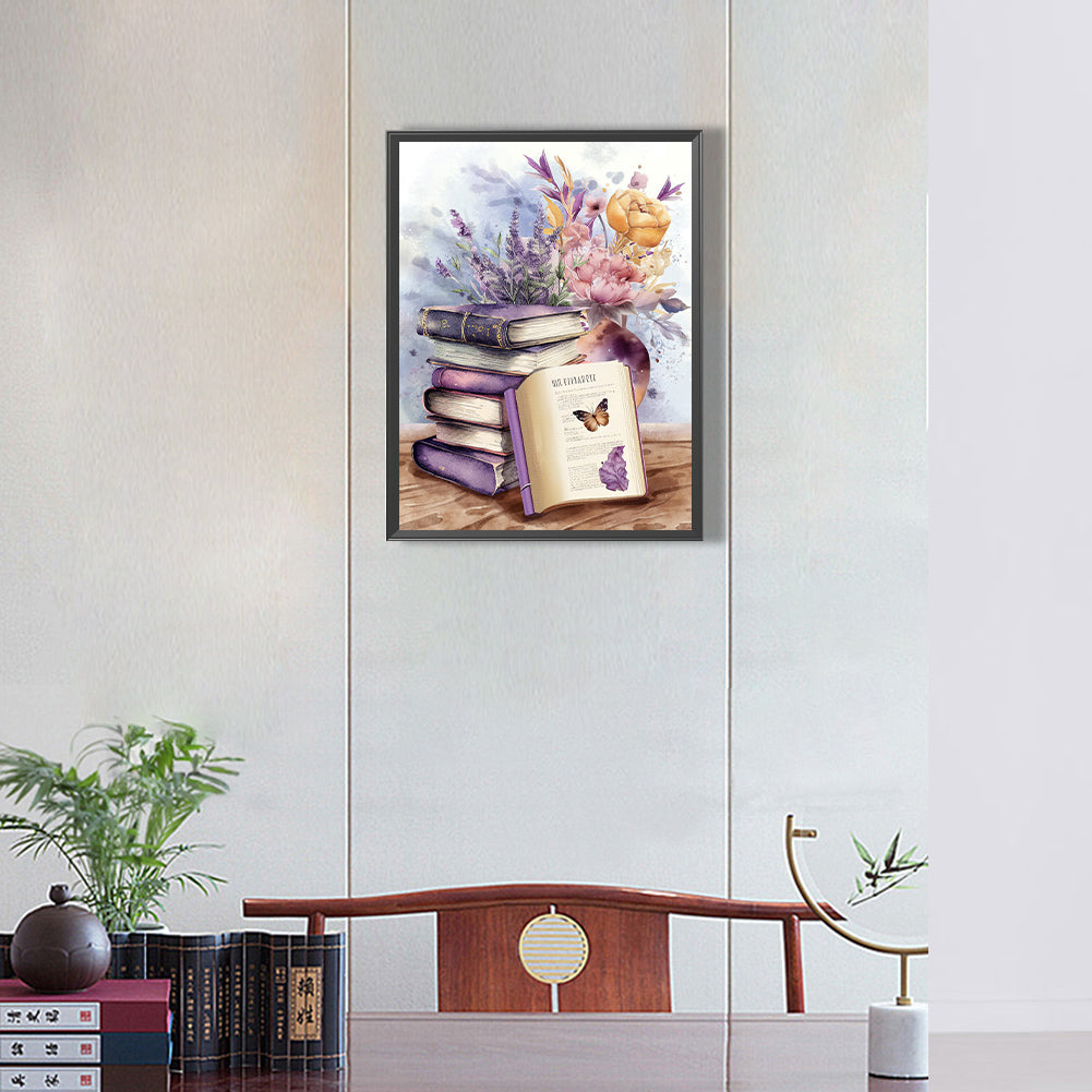Lavender - Full Round Drill Diamond Painting 30*40CM