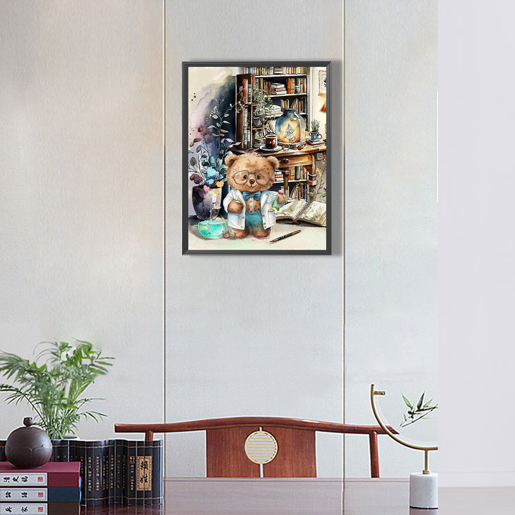Teddy Bear - Full Round Drill Diamond Painting 30*40CM
