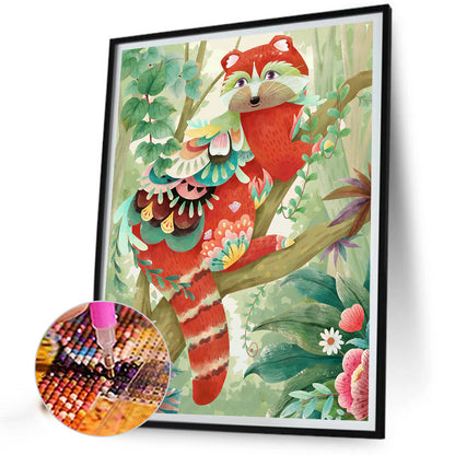 Raccoon - Full Round Drill Diamond Painting 30*40CM