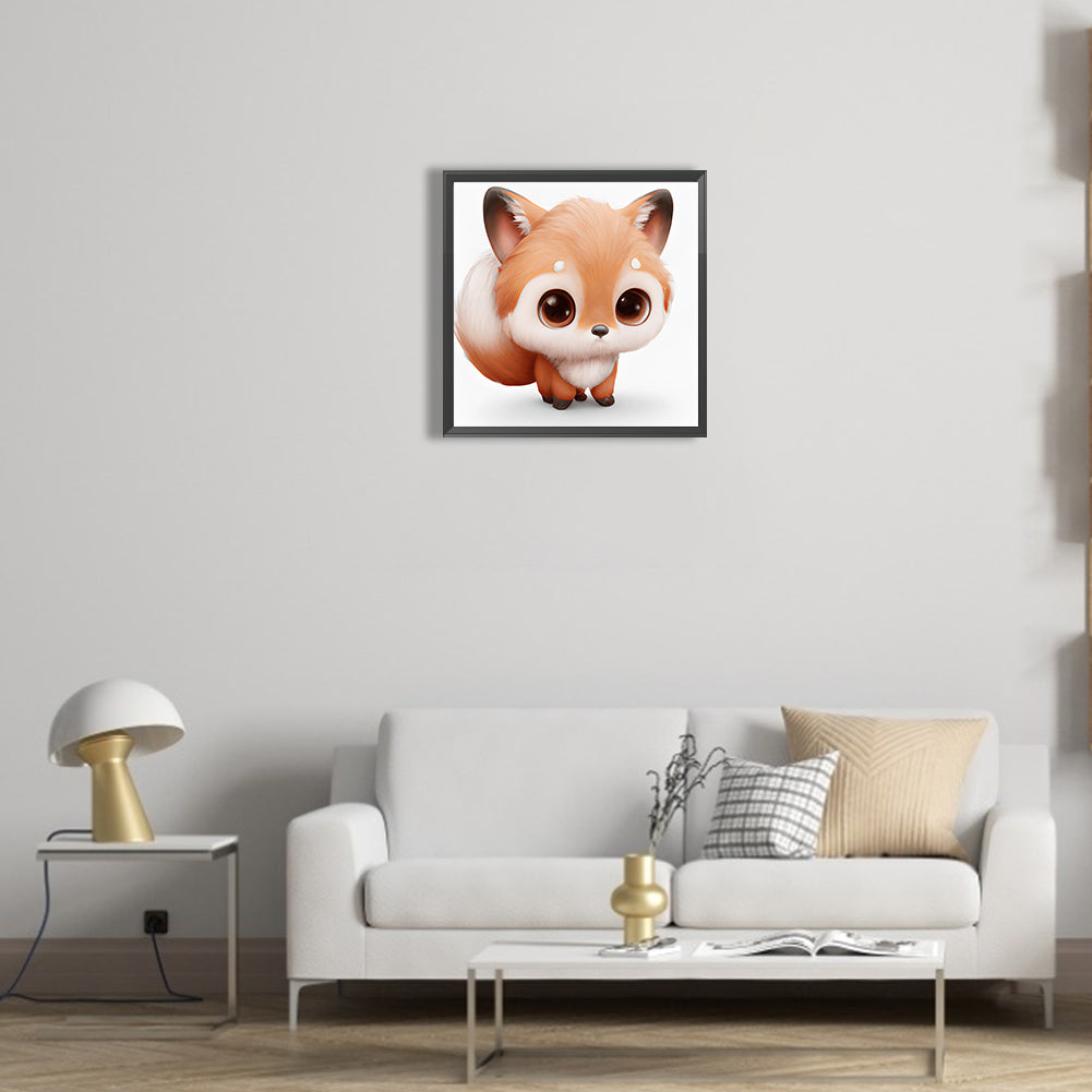 Big Head Animal Squirrel - Full Round Drill Diamond Painting 30*30CM