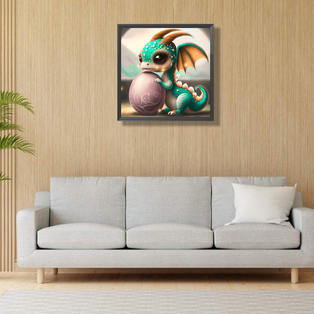 Cartoon Pterodactyl - Full Round Drill Diamond Painting 30*30CM