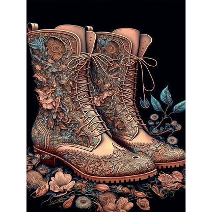 Vintage Martin Boots - Full Round Drill Diamond Painting 30*40CM
