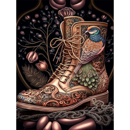 Vintage Martin Boots - Full Round Drill Diamond Painting 30*40CM