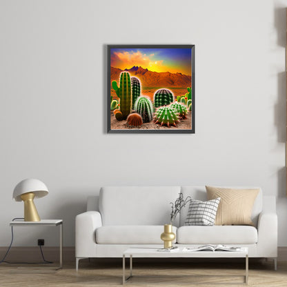 Alpine Cactus - Full Square Drill Diamond Painting 50*50CM