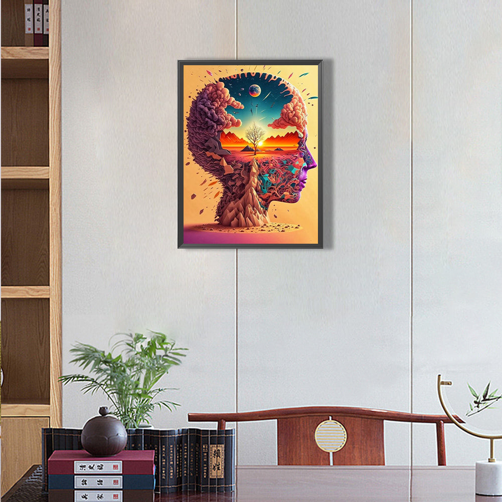 World In Mind - Full Round Drill Diamond Painting 30*40CM