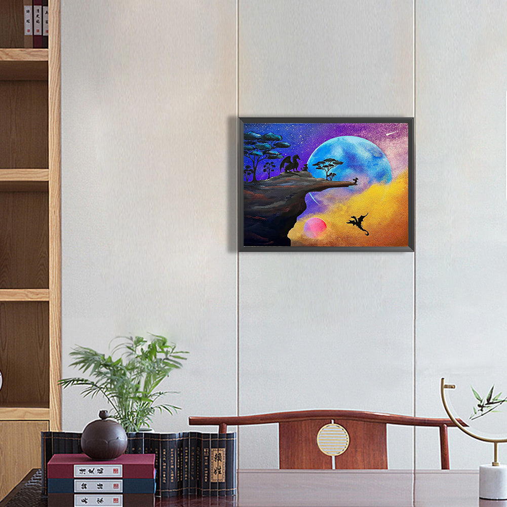 Dragon Learning To Fly - Full Round Drill Diamond Painting 40*30CM