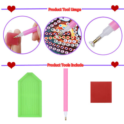 Feather Hat - Special Shaped Drill Diamond Painting 30*40CM
