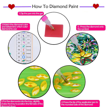 Feather Hat - Special Shaped Drill Diamond Painting 30*40CM