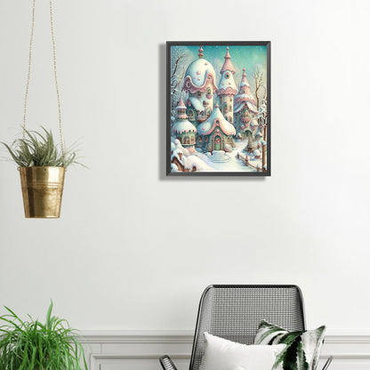 Winter Cabin - Full Square Drill Diamond Painting 30*40CM