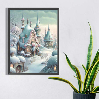 Winter Cabin - Full Square Drill Diamond Painting 30*40CM
