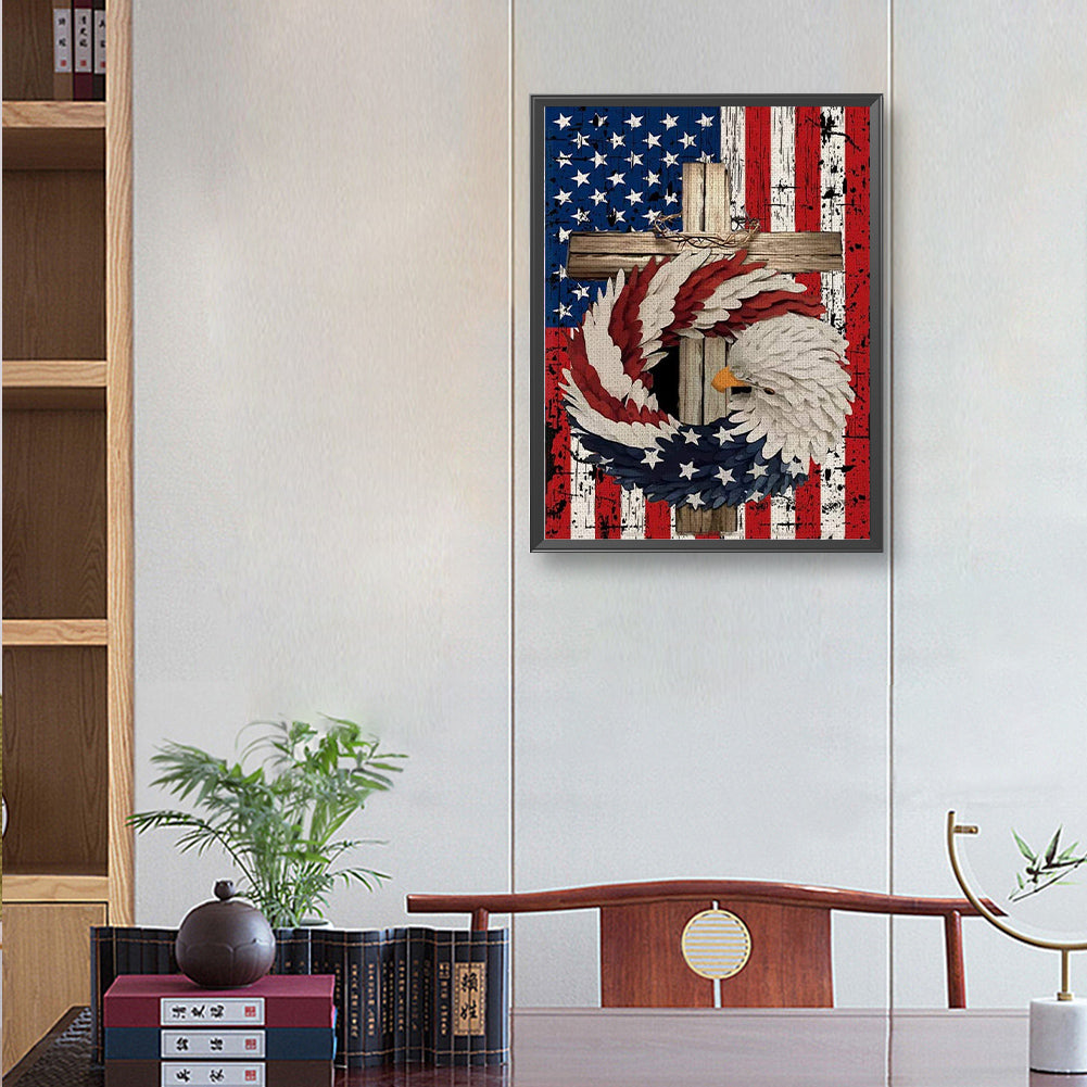 American Standard Ring - Full Round Drill Diamond Painting 30*40CM