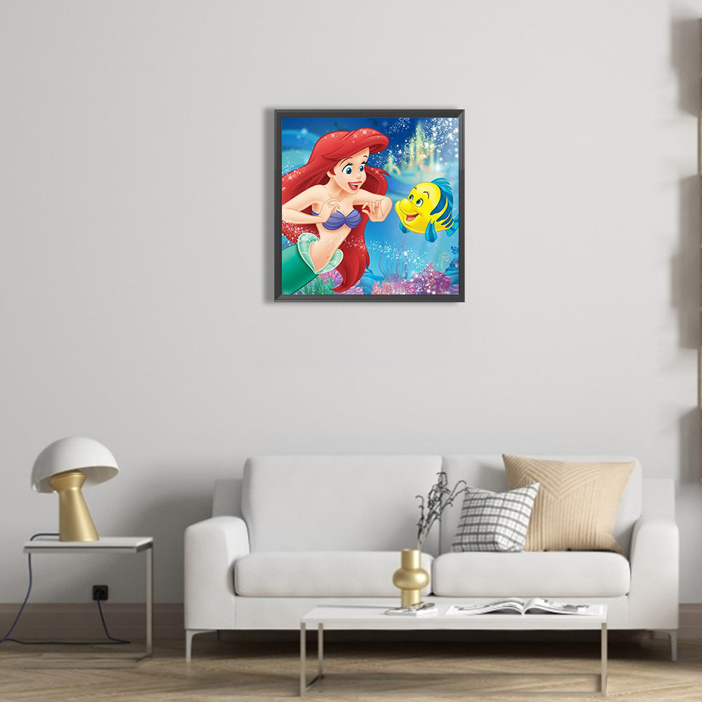 Mermaid - Full Round Drill Diamond Painting 40*40CM