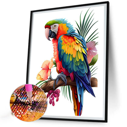 Parrot - Full Round Drill Diamond Painting 30*40CM