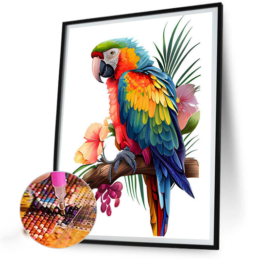Parrot - Full Round Drill Diamond Painting 30*40CM