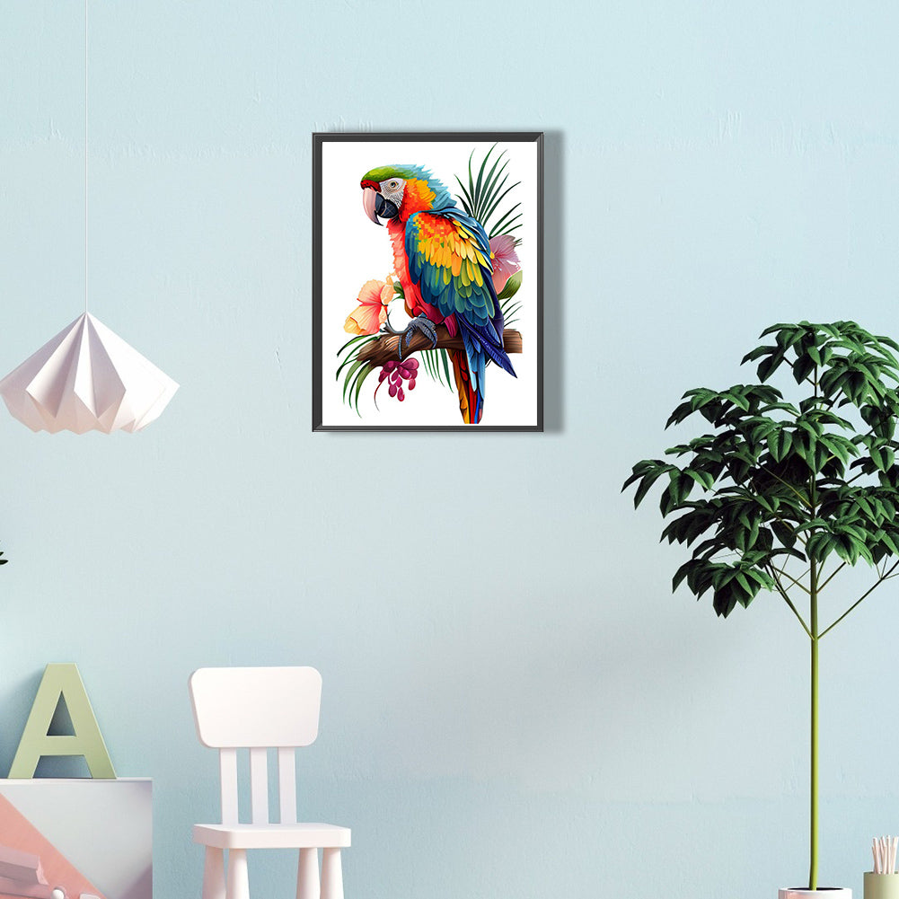 Parrot - Full Round Drill Diamond Painting 30*40CM
